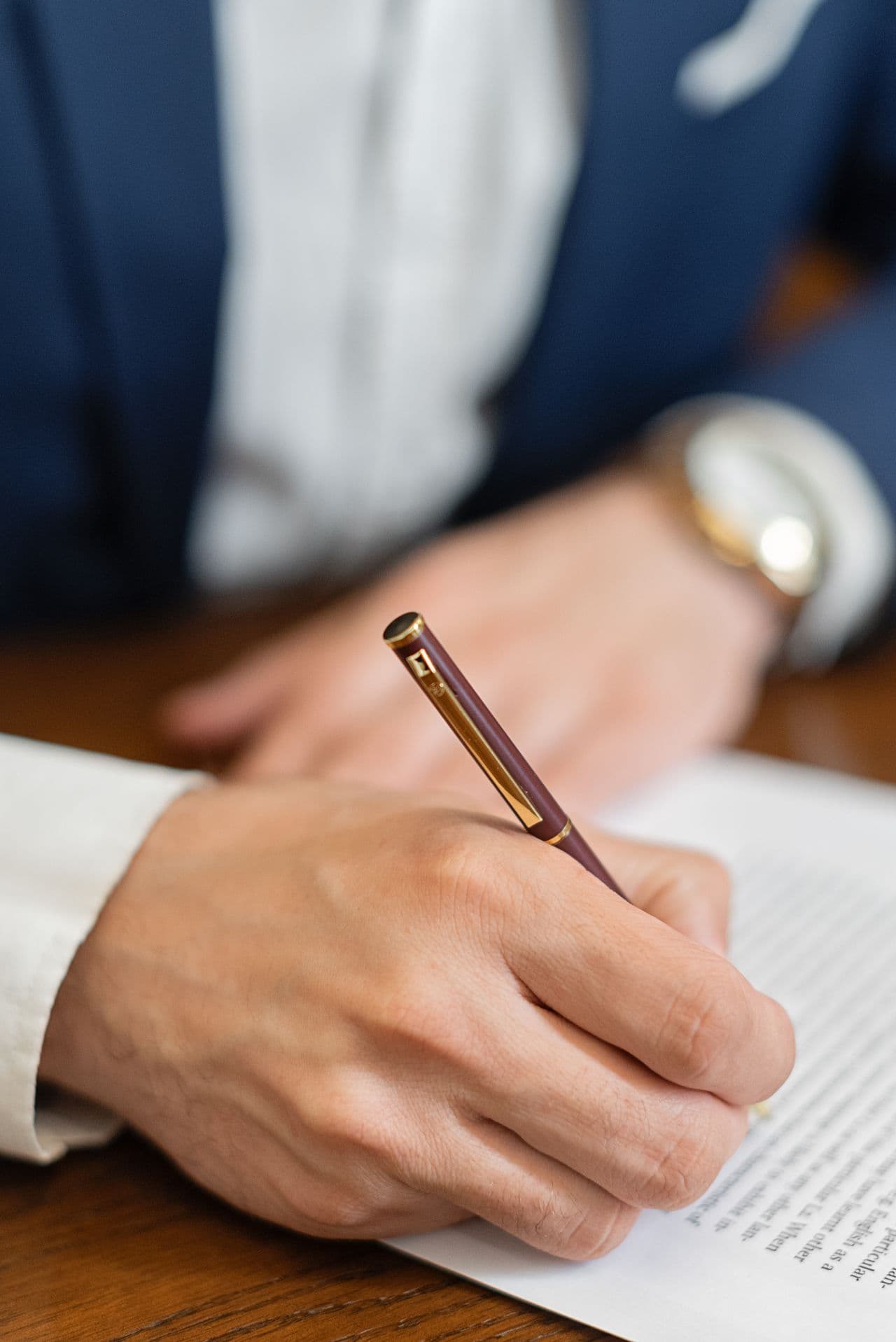 Signing and stamping the translation of a Spanish marriage certificate